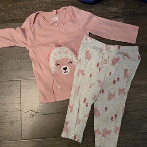 pajamas 2pcs child of mine carter 3-6 months